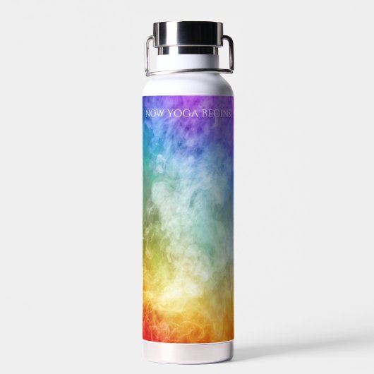 Bouteille D'eau 7 Chakra mantra arc en ciel fumée (Arrière)