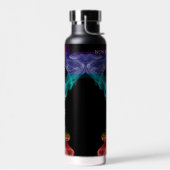 Bouteille D'eau 7 Chakra mantra arc-en-ciel fumée audacieuse noir  (Gauche)