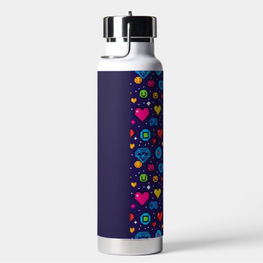 Bouteille D'eau 8-Bit Pixel Gaming Insulated Water Bottle (Évier)