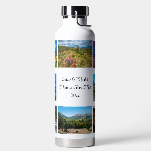 Bouteille D'eau 8 Modèles photo personnalisent le vide du texte sc (Droite)