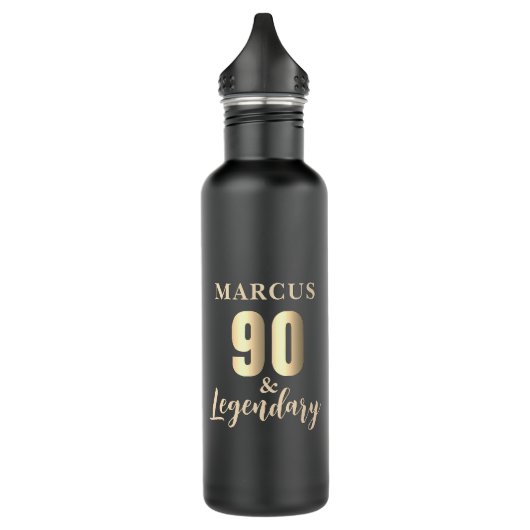 Bouteille D'eau 90 & Legendary Gold 90th Birthday  (Gauche)