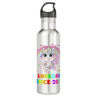 Bouteille D'eau 9 Ans Unicorn Cutie 9e Anniversaire Unicorn Gif