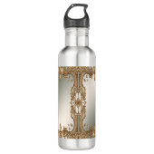 Bouteille d'eau à cadre doré (Devant)