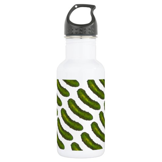 Bouteille d'eau à collet vert (Devant)