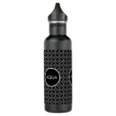 Bouteille D'eau À damiers noir et gris (Gauche)