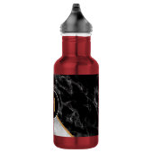 Bouteille d'eau à design de marbre avec lettre per (Droite)