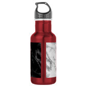 Bouteille d'eau à design de marbre avec lettre per (Dos)