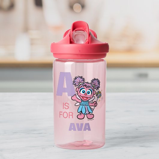 Bouteille D'eau A est pour Abby Cadabby | Ajouter Votre Nom