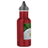 Bouteille d'eau à fleur blanche (Gauche)