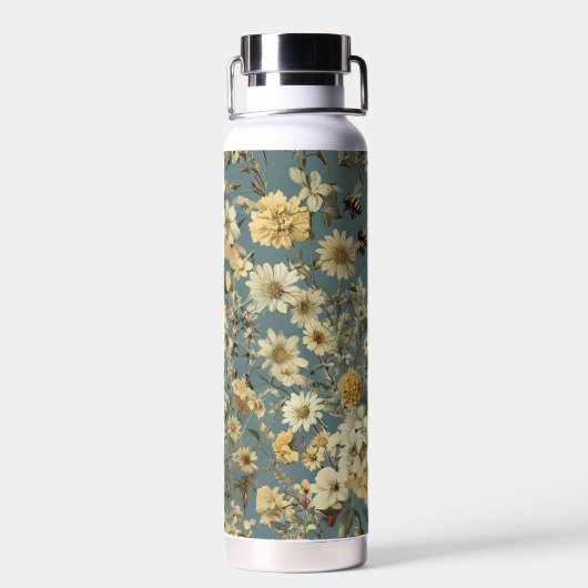 Bouteille d'eau à fleurs (22 oz) (Arrière)