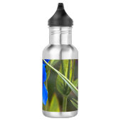 Bouteille d'eau à fleurs bleues (Droite)