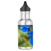 Bouteille d'eau à fleurs bleues (Gauche)