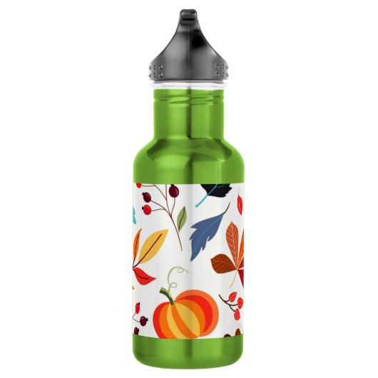Bouteille d'eau à motif d'automne (Droite)