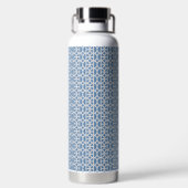 Bouteille d'eau à motif de cercle bleu (Plage)