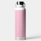 Bouteille d'eau à motif de cercle rose (Plage)