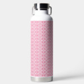 Bouteille d'eau à motif de cercle rose (Avant)