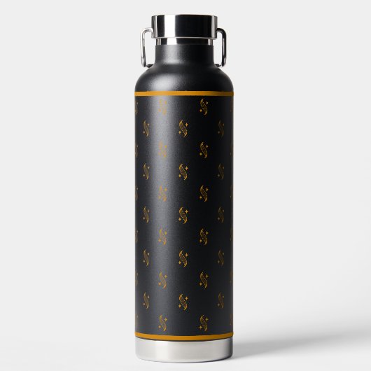 Bouteille d'eau à motif de logo Shine (Avant)