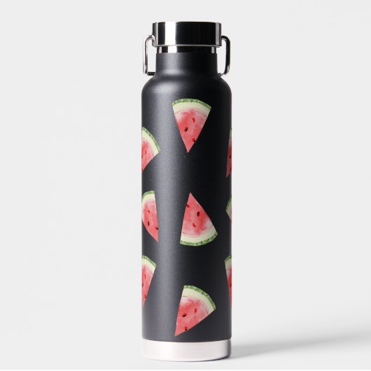 Bouteille d'eau à motif de tranche de pastèque (Avant)