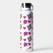 Bouteille d'eau à motif floral  (Arrière)