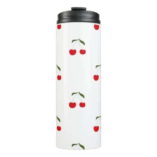 Bouteille d'eau à motifs de cerisier moderne rusti (Devant)