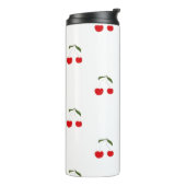 Bouteille d'eau à motifs de cerisier moderne rusti (Tourné sur la gauche)