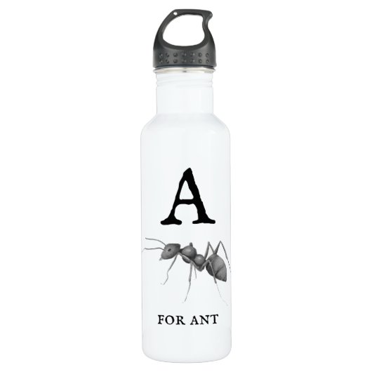 Bouteille D'eau "A" pour Ant (Devant)