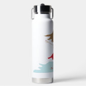 Bouteille D'eau a red dress girl happy jumpy (Salle de sport)