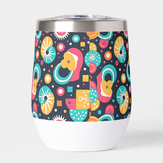 Bouteille d'eau à thème rétro Paruline isolée