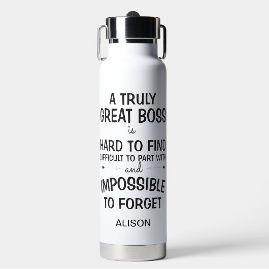 Bouteille D'eau A truly great boss personalized mug (Salle de sport)