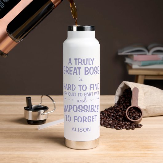 Bouteille D'eau A truly great boss personalized mug