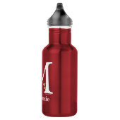 Bouteille D'eau ABC du Dr Seuss : Lettre M - Blanc | Ajouter Votre (Droite)