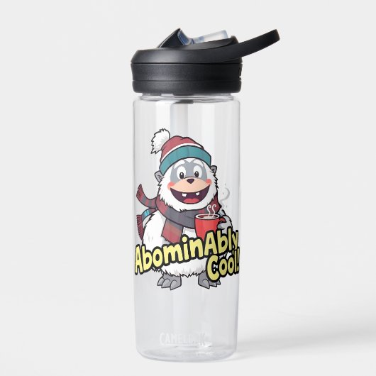 Bouteille D'eau Abominablement Cool Winter Yeti Design (Gauche)