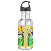 Bouteille D'eau Abstract Iris Water Bottle (Devant)