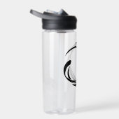 Bouteille D'eau Abstract Swirl Circle Design – curved ring artwork (Droite)