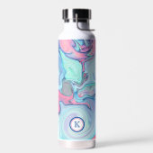 Bouteille D'eau Abstrait Pastel Paint Swirl Personnalisé (Gauche)