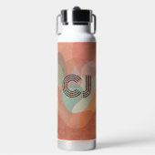 Bouteille d'eau abstraite au style groovy (Salle de sport)