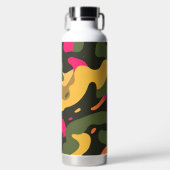 Bouteille d'eau Abstraite Camo (Avant)