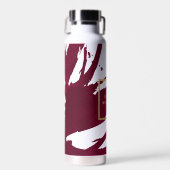 Bouteille D'eau Abstraite rubis rouge brosse (Avant)