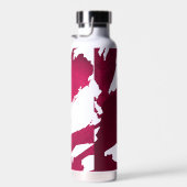 Bouteille D'eau Abstraite rubis rouge brosse (Plage)