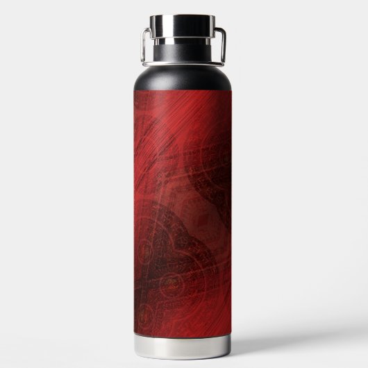 Bouteille D'eau Acceptation | Médaillons de méditation rouge (Plage)