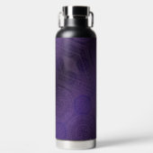 Bouteille D'eau Acceptation | Médaillons de méditation violette (Avant)