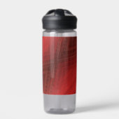 Bouteille D'eau Acceptation | Motif de Boho Eclectique Rouge (Extérieur)