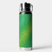 Bouteille D'eau Acceptation | Motif de Shibori jaune bleu (Arrière)