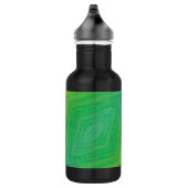 Bouteille D'eau Acceptation | Motif de Shibori jaune bleu (Droite)