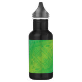 Bouteille D'eau Acceptation | Motif de Shibori jaune bleu (Gauche)