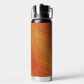 Bouteille D'eau Acceptation | Motif de Shibori rouge orange jaune (Arrière)