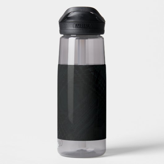 Bouteille D'eau Acceptation | Texture foncée Shibori (Arrière)