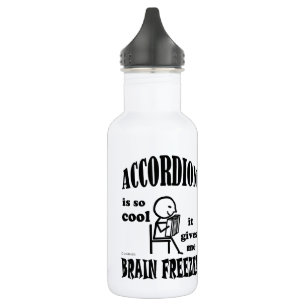 Bouteille D'eau Accordion, gel du cerveau