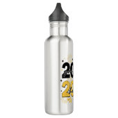 Bouteille D'eau Adieu 2024 Bonjour 2025 Fireworks Bonne année (Gauche)