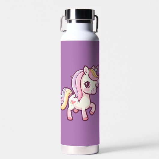 Bouteille D'eau Adorable mignon Pastel Unicorn (Avant)